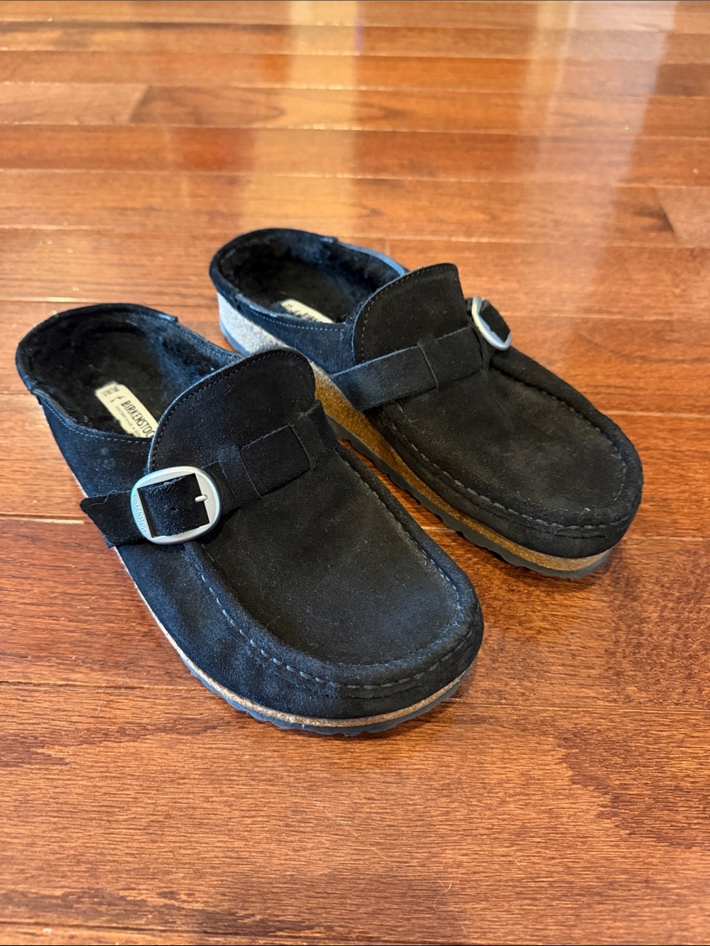Birkenstock Buckley shearling lined Slip-On Loafers with Buckle
